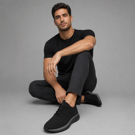 Men's Casual Sneakers Noir Veyra